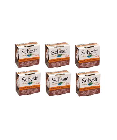 Schesir Tuna and Salmon Cat Canned Food 6 X 50 Gr
