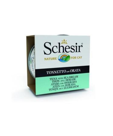 Schesir Tuna and Sea Bream Jelly Cat Wet Food 85 gr X 6 Pieces