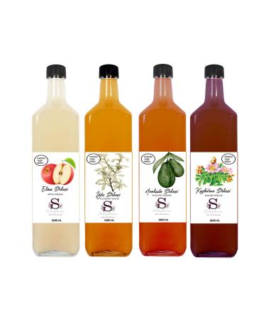 S heylaana Natural Apple Melissa & Black Pepper and Pineapple Vinegar 1000 Ml