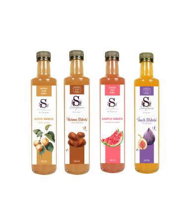 S heylaana Natural Apricot Watermelon Date and Fig Vinegar 500 ml