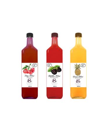 S heylaana Natural Cherry Vinegar 1500 Ml - Natural Pine Cone Vinegar 500 Ml