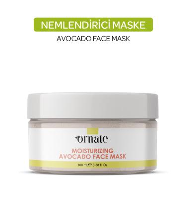 ORNATE Blackhead Acne Pore Purifying Avocado Face White Clay Mask 100ml