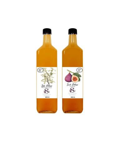 S heylaana Natural Oleaster Vinegar 1000 ml and Cranberry Vinegar 1000 ml