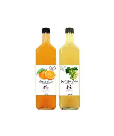 Suheylaana Natural Orange Vinegar 1000 Ml And Green Grape Vinegar 1000 Ml