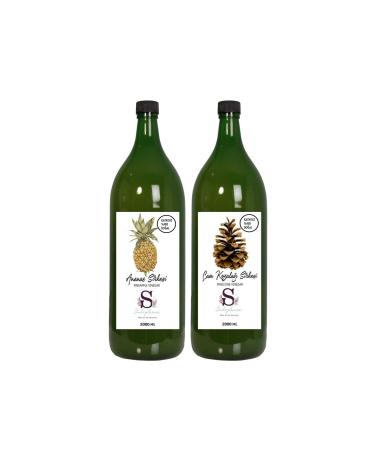 S heylaana Natural Pineapple Vinegar 2000 Ml - Natural Pine Cone Vinegar 2000 Ml