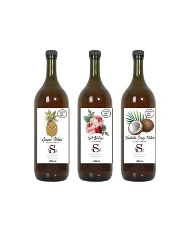 S heylaana Natural Pineapple Peach and Grape Vinegar 1000 ml
