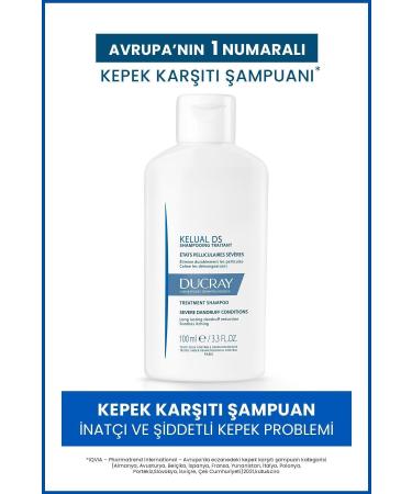 Ducray KELUAL DS SHAMPOO STUBBORN AND SEVERE ANTI-DANDRUFF SHAMPOO 100ML DEMBA4752