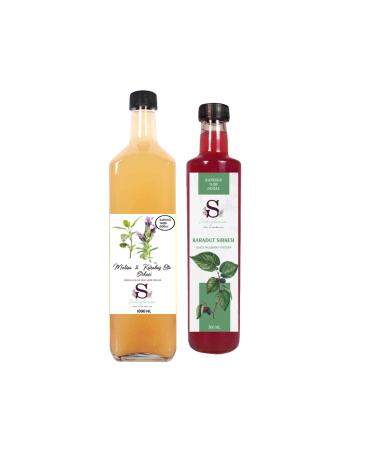 S heylaana Natural Lemon & Pineapple Vinegar 1500 ml - Natural Cherry Vinegar 250 ml
