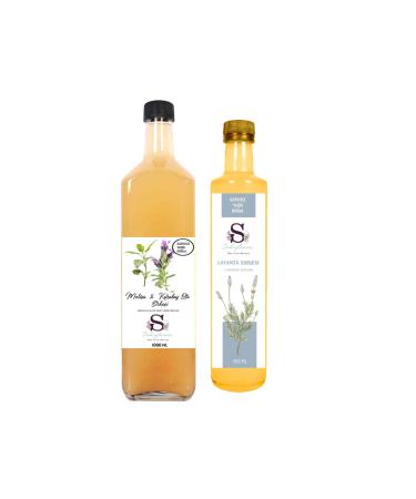 S heylaana Natural Melissa & Black Mulberry Vinegar 1000 ml and Black Mulberry Vinegar 500 ml