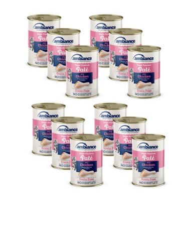 Ambiance Ambiance Adult Cat Canned Salmon Meat Paste 12 Pieces 400 Gr