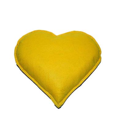 Astra Market Heart Patterned Natural Rock Salt Pillow Yellow - Navy Blue 2-3 Kg