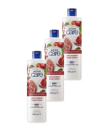 Avon Care Antioxidant Moisturizing Body Lotion with Pomegranate Extract 400 Ml. Triple Set