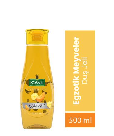 Komili Exotic Fruits Vegan Shower Gel - Exotic Fruit Scented - 500 ML