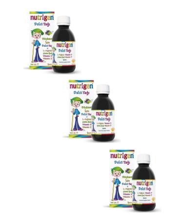 Nutrigen Fish Oil Syrup 200 mlx3 3-pack Economic Package