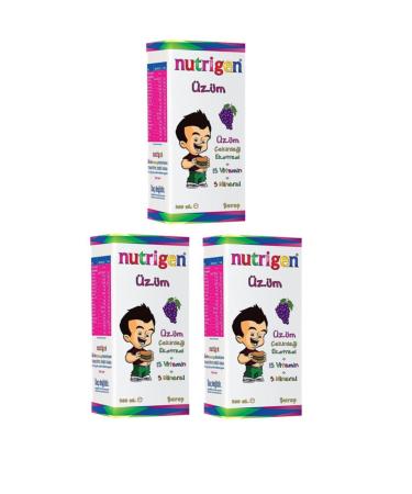 Nutrigen Grape Seed Extract Multivitamin Syrup 200 Ml X3 Pieces
