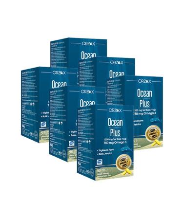 Ocean Plus 1200 Mg Omega3 Fish Oil 50 Capsules 6 Pieces