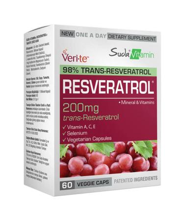 Vitamin in Water Resveratrol in Water 200 Mg 60 Capsules