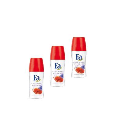 Fa Floral Protect Roll-On 50 ml - 3 Pieces