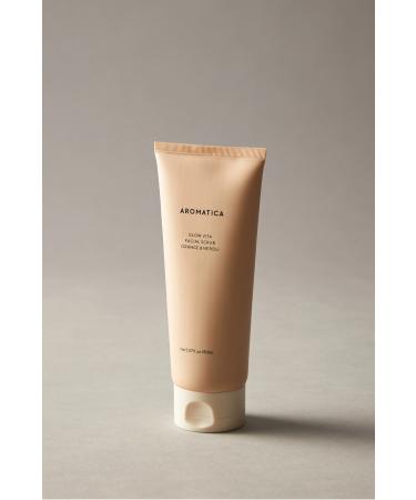 Aromatica Glow Vita Facial Scrub Orange & Neroli 150ml - Revitalizing Vegan Vitamin & Clay Scrub - Buy Online on GoSupps.com