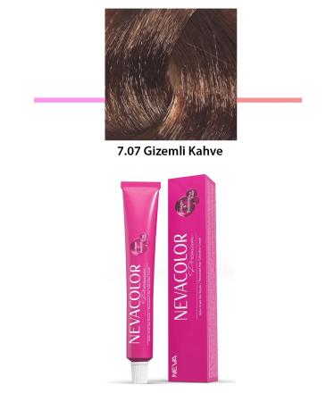 Premium 7.07 Mysterious Coffee - Permanent Cream Hair Dye 50 g Tube