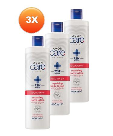 Avon Care Derma Recovery+ Repairing Body Lotion for Very Dry Skin 400 Ml. Triple Set - Buy Online on GoSupps.com