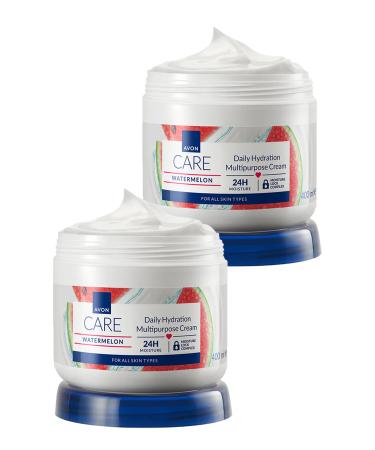 Avon Care Watermelon Watermelon Scented Multi-Purpose Cream 400 Ml. Set of Two