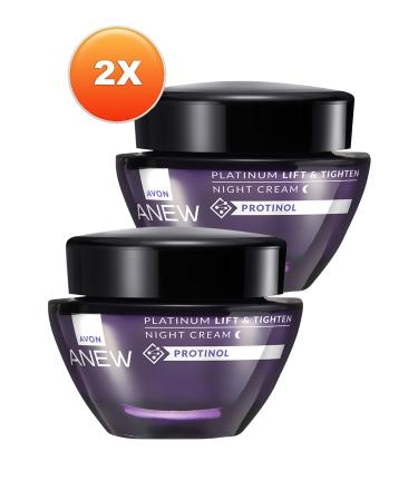 Avon Anew Platinum Lift & Tighten Night Cream 50 Ml. Duo Set - Buy Online on GoSupps.com