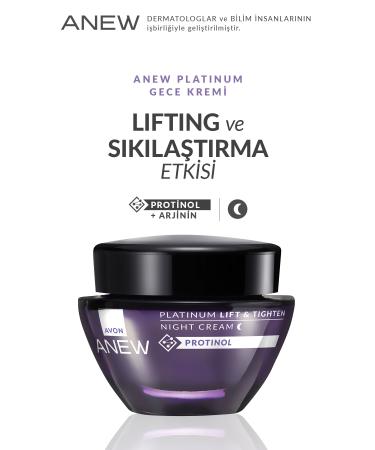 Avon Anew Platinum Lift & Tighten Night Cream 50 Ml. Duo Set - Buy Online on GoSupps.com