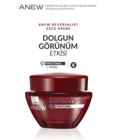 Avon Anew Reversalist Plump & Smooth Night Cream 50 Ml. Triple Set - Buy Online on GoSupps.com