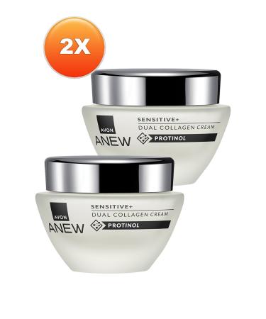 Avon Anew Sensitive+ Double Collagen Cream 50 Ml. Duo Set - Buy Online on GoSupps.com