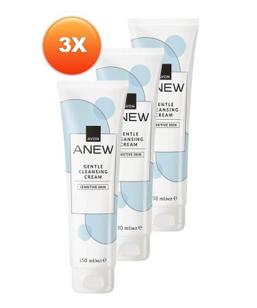 Avon Anew Gentle Cleansing Cream Unscented Skin Cleansing Cream 150 Ml. Triple Set - Buy Online on GoSupps.com