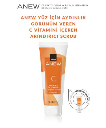 Avon Anew Radiance Maximising Micro Dermabrasion Vitamin C Purifying Scrub 75 Ml. - Buy Online on GoSupps.com