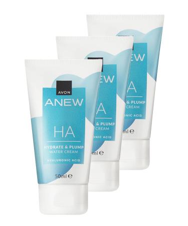 Avon Anew Hyaluronic Acid Plump Water Based Cream 50 Ml. Triple Set