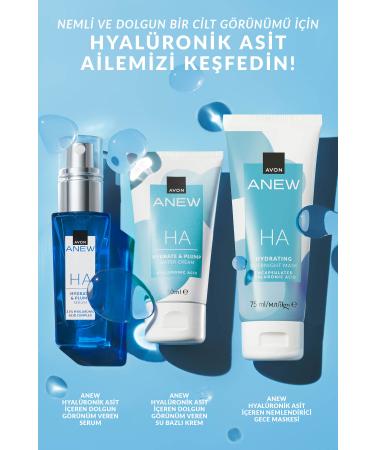 Avon Anew Night Mask with Hyaluronic Acid 75 Ml. - Buy Online on GoSupps.com
