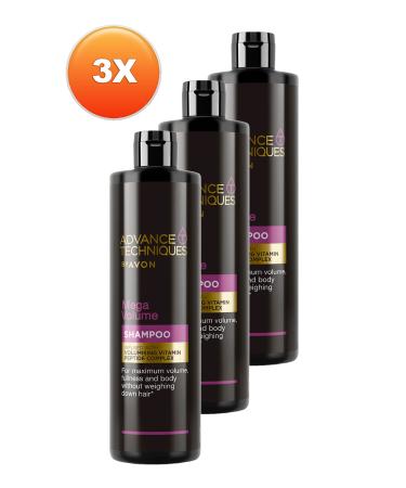Avon Advance Techniques Mega Volume Volumizing Shampoo 400 Ml. Triple Set - Buy Online on GoSupps.com