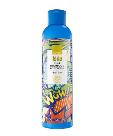 Avon Kids Wow 2 in 1 Hair and Body Children's Shampoo 200 Ml.