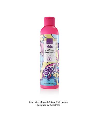 Avon Kids OK 2 in 1 Fruit Scented Shampoo and Conditioner 200 Ml. Duo Set - Buy Online on GoSupps.com