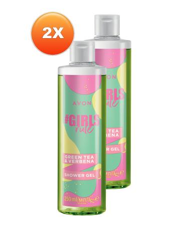 Avon Girls Rule Verbena and Green Tea Scented Shower Gel 250 Ml. Set of Two - Buy Online on GoSupps.com