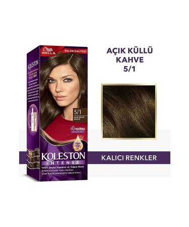 Koleston Intense Hair Dye 5/1 Extra Ash Brown - Salon Quality - BRK9408-6061