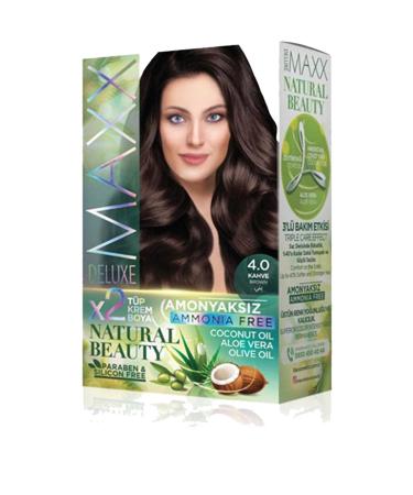 akna Natural Beauty Ammonia Free Hair Dye 4.0 Brown - ANK2843-3460