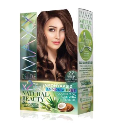 Zerda Natural Beauty Ammonia-Free Hair Dye 7.7 Caramel Brown - ZRD5667-4965