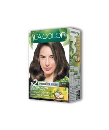 ZehraTech 2 Tube Cream Hair Dye Set Blonde No:7.0 - ZHT1802-5761