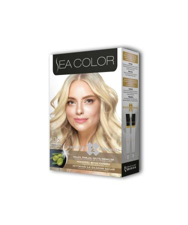 Sea Color 2 Tube Cream Hair Dye Set Baby Blonde No:0.2