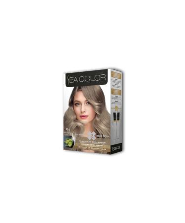 Sea Color 2 Tube Cream Hair Dye Set Diamond Blonde No:9.1