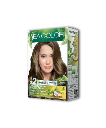 Local Marketing 2 Tube Cream Hair Dye Set Hazelnut Shell No: 7.3 - LKM8467-7772