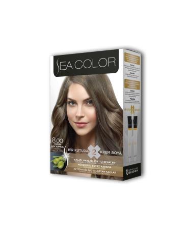 HELSOL 2 Tube Cream Hair Dye Set Intense Light Blonde No: 8.00 - HLS5703-8879