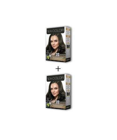 2x2 Tube Cream Hair Dye Set Ash Dark Blonde No:6.1
