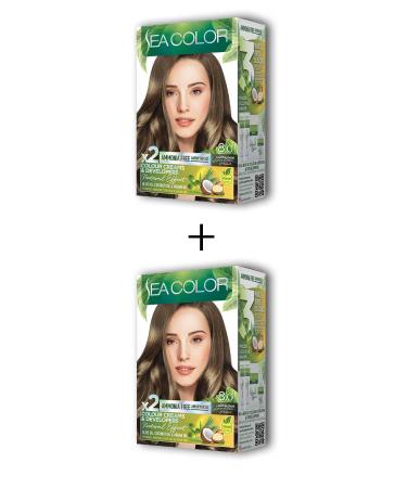 Erbar 2X2 Tube Cream Hair Dye Set Light Blonde No:8.0 - MRK4349-9174