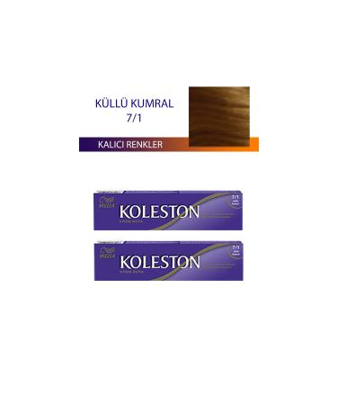 2 Single Tube Hair Dye Ash Blonde 7/1