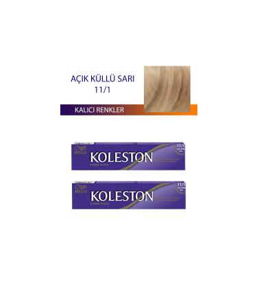 2 Single Tube Hair Dye Light Ash Blonde 11/1